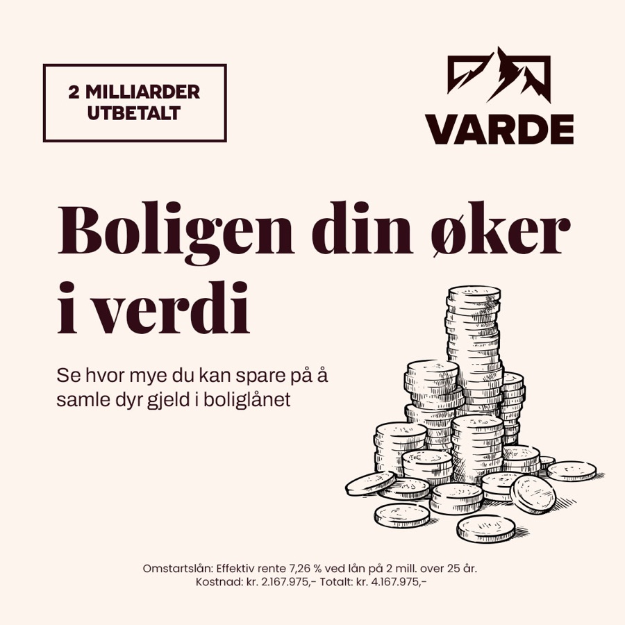 Meta-annonse for Varde Finans: «Boligen din øker i verdi»