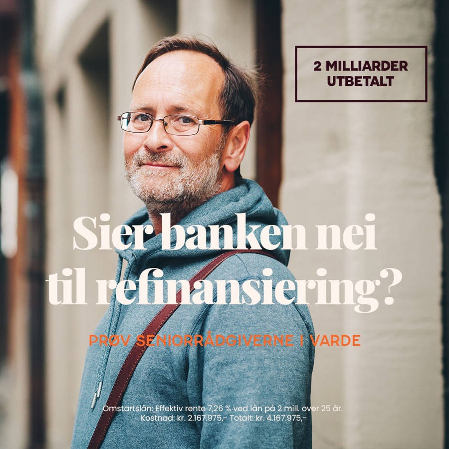 Meta-annonse for Varde Finans: «Sier banken nei til refinansiering?»